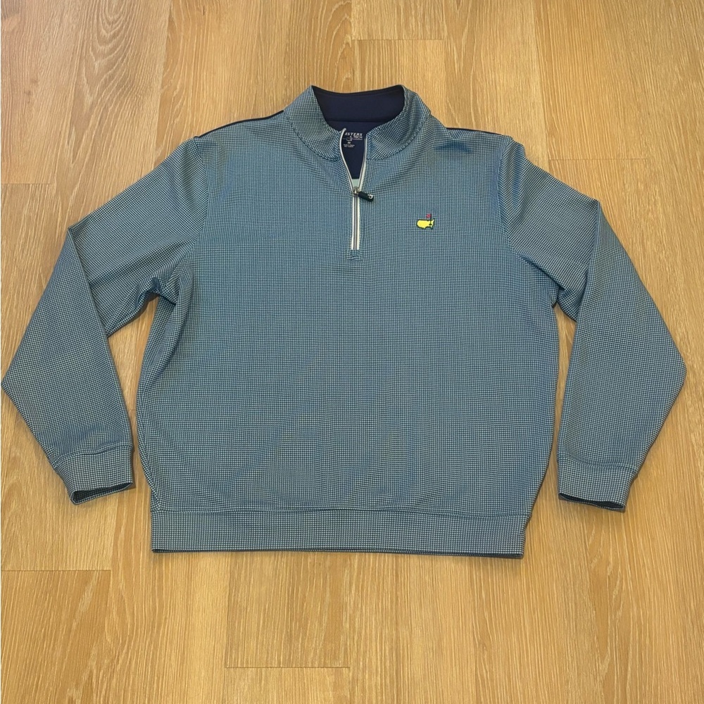 Men’s Masters Tech 1/4 Zip Sweater Blue Size Medium